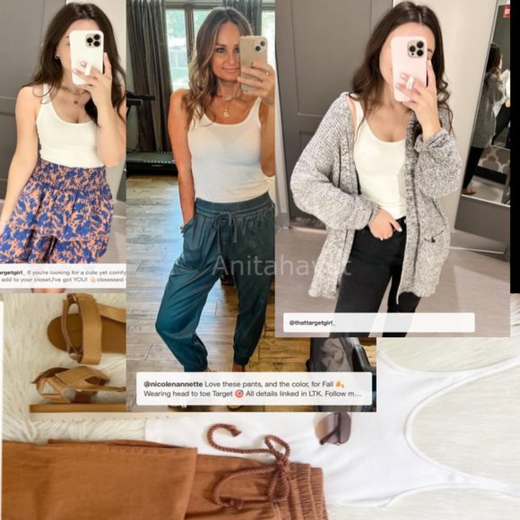 Slim Fit Tank Top White Size Large  A New Day Brand New With Tag BOGO SALE - Picture 2 of 4